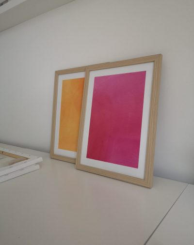 Acryl auf Malpappe